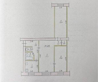 Продаж 3-кімнатної квартири під ремонт | вул. Петра Калнишевського