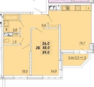 Продам 2-комнатную квартиру в ЖК RealPark