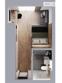 Продаж 1к квартири 26.7 кв. м на вул. Ольжича 47, кв. 505 • ID 34763877