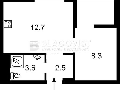 Продаж 1к квартири 32 кв. м на вул. Салютна 2/1 • ID 34762995