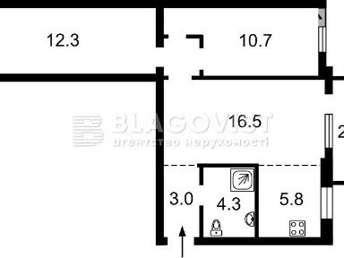 Продаж 3к квартири 56 кв. м на узвіз Печерський 15 • ID 34762318
