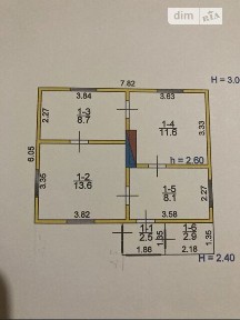 Продаж 1 поверхового будинку 60 кв. м, 3 кімнати, на вул. Незалежності • ID 34764506