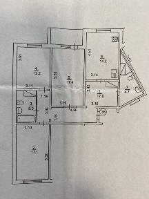 Три кімнатна квартира, Урлівська 36