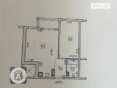 Продаж 1к квартири 49 кв. м на вул. Боголюбова 11А • ID 34765202