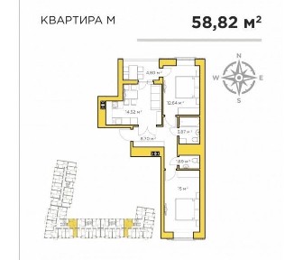 Двушка по супер ціні! Лови момент! 59м2!