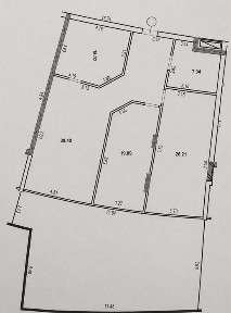 Продаж 2к квартири ЖК Кристал/112.80 м2/Бабʼяка/Без ремонту/Тераса