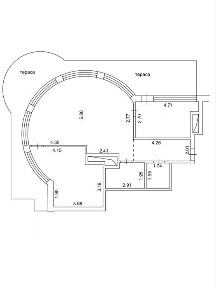 52 Перлина (Pechersk Plaza) | 96 м² | тераса 45 м² | стелі 4,5 м | панорама Києва