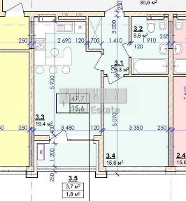 Продаж 1к квартири 48м2 без ремонту Новопечерський провулок 5 Печерськ