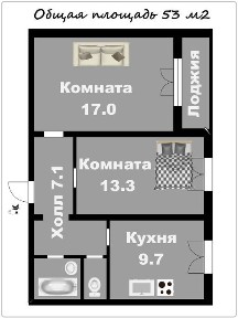 2к квартира Хортицкий р-н, ул. Курузова, 3/9 этаж