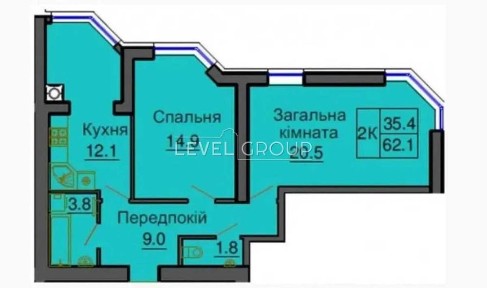 Продаж 2х кімнатної квартири ЖК Софія Резиденс