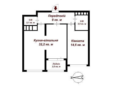 Продам квартиру 69 м² в ЖК Nordica Residence, вул. Залізничне шосе 45-А