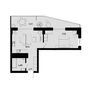 Продаж 1 кімнатної квартири з терасою ЖК Holosko Residents вул. Малоголосківська