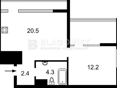 Продаж 2к квартири 45 кв. м на вул. Ґарета Джонса 12 • ID 34772906