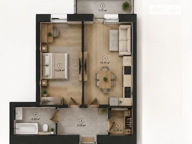 Продаж 1к квартири 39.38 кв. м на вул. Урожайна • ID 34772447