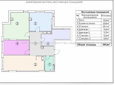 3-кімнатна квартира 109 кв. м. ЖК Кристал, M10