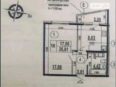 Продаж 1к квартири 37 кв. м на вул. Бориса Гмирі 22Б • ID 34774652