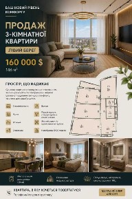 Продам квартиру в Києві. Лівий берег