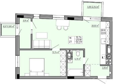Продаж 1-2 квартири 56 м ЖК Фемілі Хаус, Орлика-Топольна. Новобудова