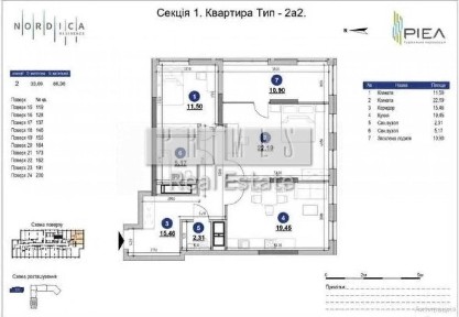Продаж квартири 86 кв ЖК Нордіка Резеденс 2 кімнати