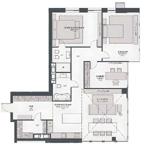 Авторська 3-кімн. 126 м² TRIIINITY | Еліт, паркінг, автономність