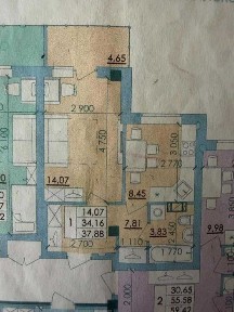 Продаж 1-кімнатної квартири ЖК Пелюстковий 38 м², 5/9, новобудова, ПЕРЕУСТУПКА