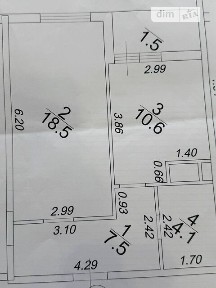 Продаж 1к квартири 44.35 кв. м на вул. Краснова 1Б • ID 34783800