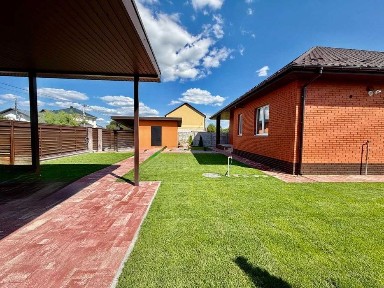 Новий СУЧАСНИЙ Будинок 107 кв. м на 6 сотках+ландшафт+хозблок та навіс на АВТО- ГАЗ опалення