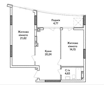 Продам двокімнатну квартиру! Синергия Сити! БЕЗ КОМІСІЇ!