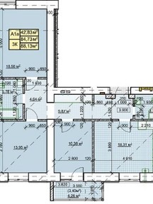 Продаж 3к квартири 89.9 кв. м на вул. Приозерна 38 • ID 34794123