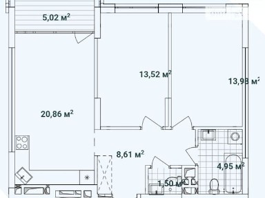 Продаж 2к квартири 68.29 кв. м на вул. Олександра Олеся 10, кв. 182 • ID 34791987