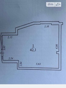 Продаж комерційного приміщення на пров. Ванний 9, площа 42.1 кв. м • ID 34795152