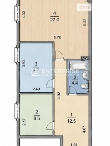 Продаж 2к квартири 63 кв. м на вул. Дмитра Луценка 2В • ID 34804363