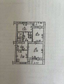 Простора 3-кімнатна квартира 68 м² з двома лоджіями та підвалом, Левка Лукʼяненко