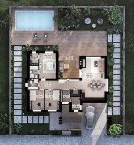 Одноповерховий будинок 140 м2|Буча |КМ Family Park |Розтермінування