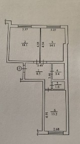 Продам 2 кімнатну квартиру в місті Ірпінь БЕЗ КОМІСІЇ! Індивідуальне газове опалення! ВЕЛИКА 2 кімнатна квартира без ремонту!
