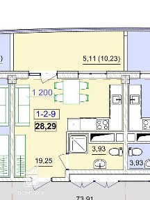 Продаж 1к квартири 28.29 кв. м на плато Аркадійське 3В • ID 34820810