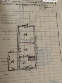 Продаж 1 поверхового будинку з верандою і ділянкою на 17.5 сотки, 41.2 кв. м, 2 кімнати, на вулиця Максима Рильського • ID 34822408