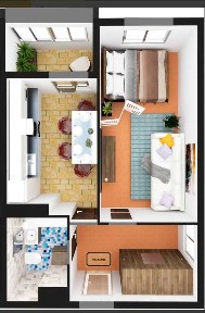 Продаж 1-кімнатної квартири 41.38 м², Доківська вул., 14