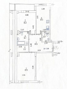 Продаж 2к квартири 82.9 кв. м на просп. Героїв Харкова 156 • ID 34823491