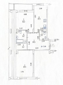 Продаж 2к квартири 82.9 кв. м на просп. Героїв Харкова 156 • ID 34823491