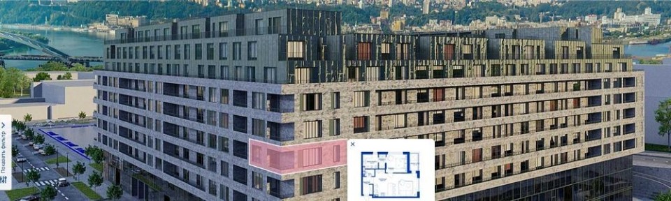 2к квартира 60 м2. в будинку 11 + 2 паркомісця ЖК RYBALSKY Рибальський