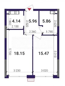 Продаж 2к квартири 50 кв. м на наб. Дніпровська 2 • ID 34828449