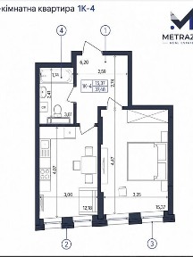 Продаж 1к квартири 38 кв. м на шосе Столичне 8 • ID 34827801