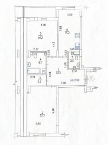 Продаж 1к квартири 83 кв. м на просп. Героїв Харкова 156 • ID 34827225