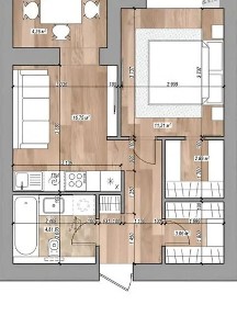 Продаж 1к квартири 44.6 кв. м на вул. Ризоля 30 • ID 34830011