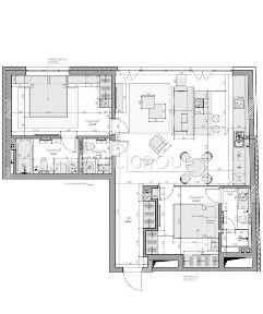 Продається простора 3-кімнатна квартира площею 87,5 м² у SAGA City Space на вул. Петра Сагайдачного, 18 - у самому серці Подолу.