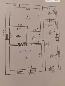 Продаж 1 поверхового будинку 70.1 кв. м, 3 кімнати • ID 34825966