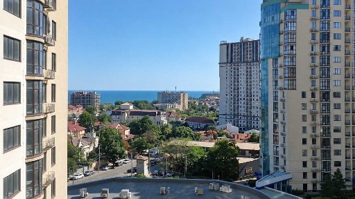 Квартира в сданном ЖК Аквамарин с прямым видом на море | Золотой берег, 16-я ст. Большого Фонтана
