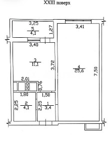 Продаж 1к квартири 48.3 кв. м на вул. Середньофонтанська 352 • ID 34833888
