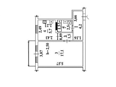 Продаж 1к квартири 33 кв. м на вул. Євгена Танцюри • ID 34831714